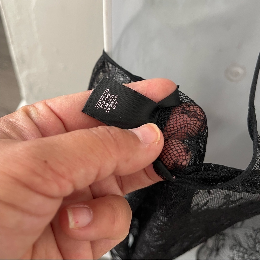 Victoria’s Secret black lace slip dress - Picture 6 of 6